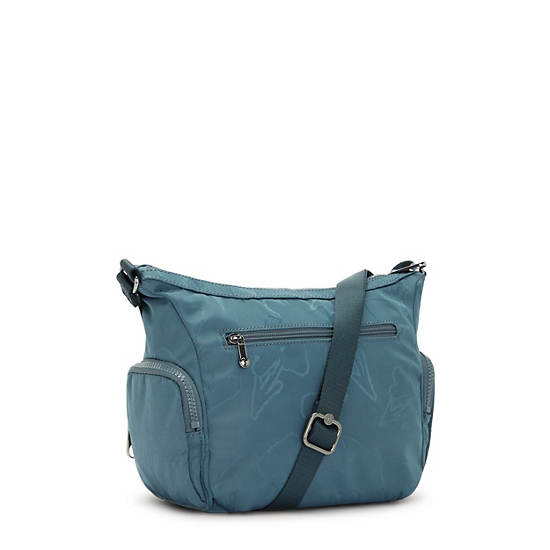 Kipling Gabbie Small Printed Crossbody Taske Mørkeblå Grå | DK 1145VR